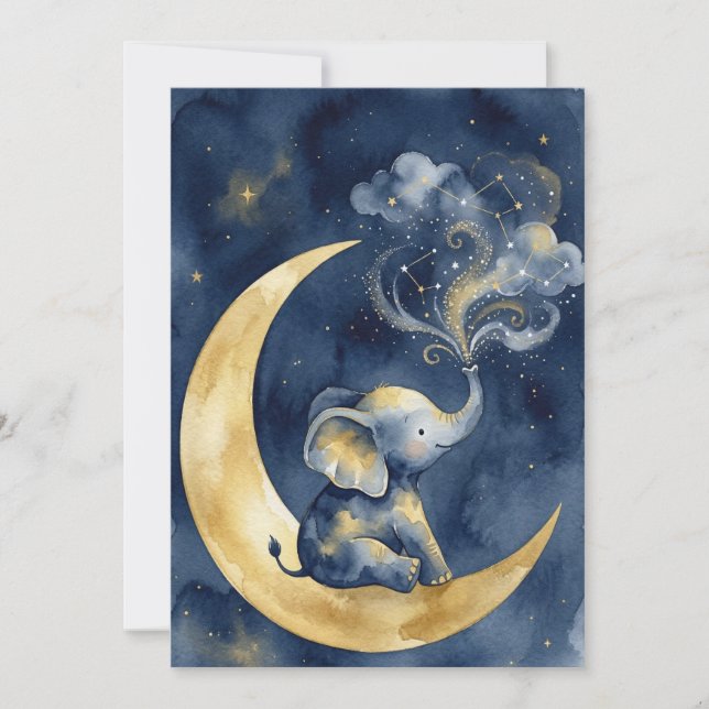 Convite de Aniversário Coelhinho Aquarela (Frente)