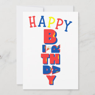 Convite de Aniversário Color Remix