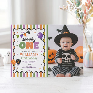 Convite de Aniversário Colorido de Boo-Day para um