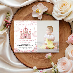 Convite de Aniversário com Foto do Castelo da Prin