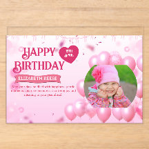 Convite de Aniversário com Foto e Brincadeira de S