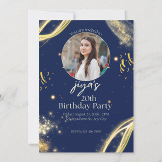 Convite de Aniversário com Foto Personalizada