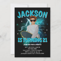 Convite de Aniversário com Foto Personalizada de Á