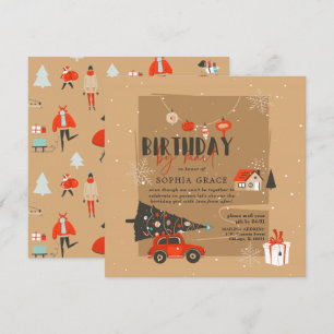 Convite de Aniversário com Tema de Natal por E-mai