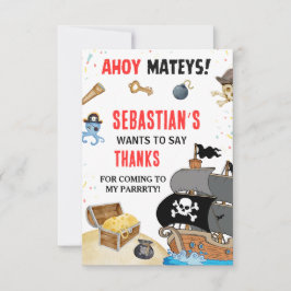 Convite de Aniversário com Tema de Pirata