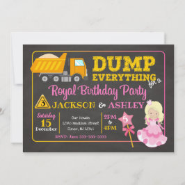 Convite de Aniversário Conjunto de Construção & Pr
