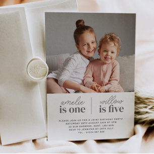 Convite de Aniversário Conjunto para Meninas - Scr