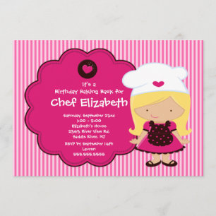 Convite de aniversário Cozinhar