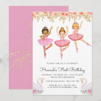 Convite de Aniversário da Bailarina Encantada