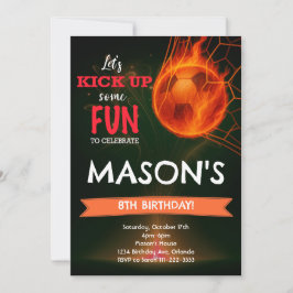 Convite de Aniversário da Bola de Futebol das Fier