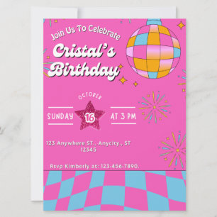 Convite de aniversário da Boneca Retroativa com Br