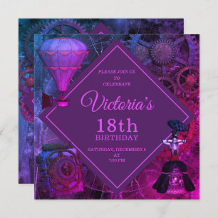 Convite de Aniversário da Chic Industrial Vintage