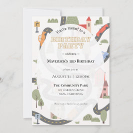 Convite de aniversário da cidade