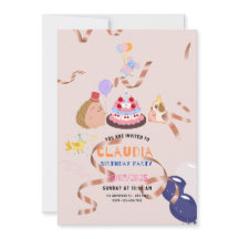 convite de aniversário da Cloudia