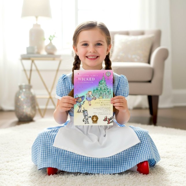 Convite de Aniversário da Dorothy e Amigos Tema Oz (Criador carregado)