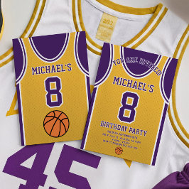 Convite de Aniversário da Equipe de Basquete