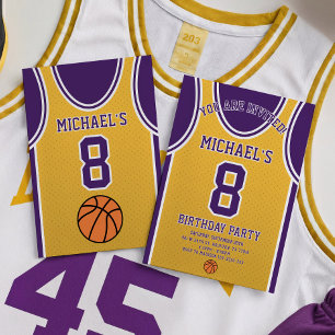 Convite de Aniversário da Equipe de Basquete