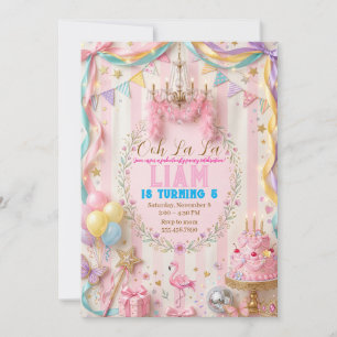 Convite de Aniversário da Fancy Nancy Princesa R