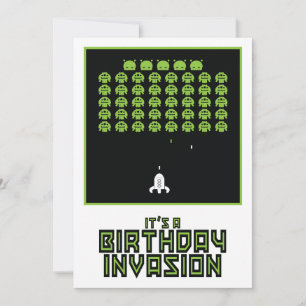 Convite de Aniversário da Invasão Espacial