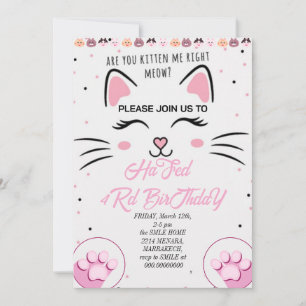Convite de Aniversário da Kitty e Amigos, Imprimív