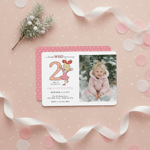 Convite de Aniversário da Menina Cindy-Lou Quem