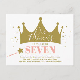 Convite de Aniversário da Nossa Princesa Rosa Dour
