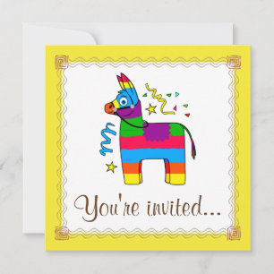 Convite de Aniversário da Pinata