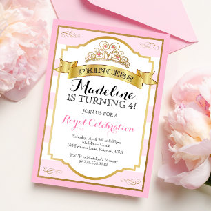 Convite de Aniversário da Princesa