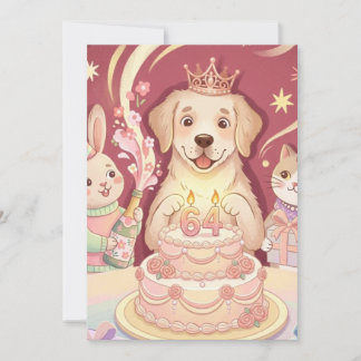 Convite de Aniversário da Princesa Cachorrinho Fof