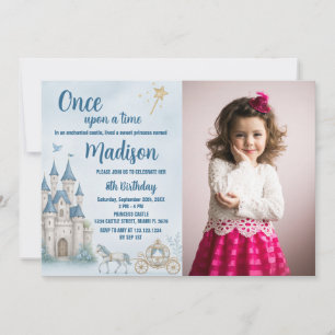 Convite de Aniversário da Princesa Coroa, com foto