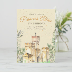 Convite de Aniversário da Princesa Meninas do Cast