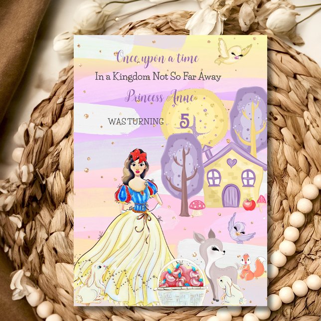 Convite de Aniversário da Princesa Snowy (Criador carregado)