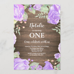 Convite De Aniversário Da Rapariga Da Primeira ru