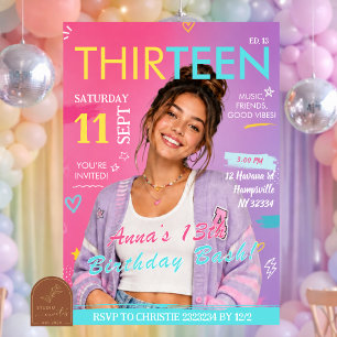 Convite de Aniversário da Revista Divertida para A
