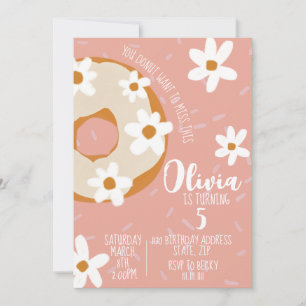 Convite de aniversário da Rosquinha do Groovy