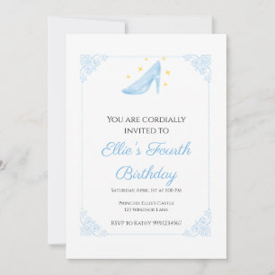 Convite de Aniversário da Sapatilha da Princesa Ci