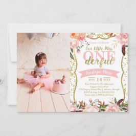 Convite de aniversário da Srta. ONEmagnifico