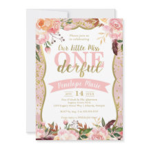 Convite de aniversário da Srta. ONEmagnifico