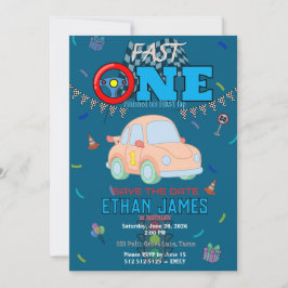 Convite de Aniversário de 1º Aniversário de Menino