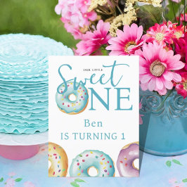 Convite de Aniversário de 1º Ano Donut Sweet One A