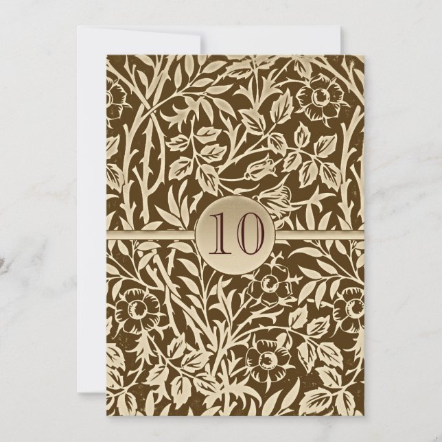 Convite de aniversário de 10 anos com design retrô (Frente)