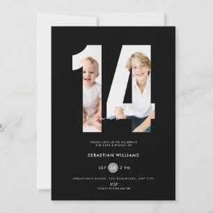 Convite de Aniversário de 14 Anos Personalizado Pr