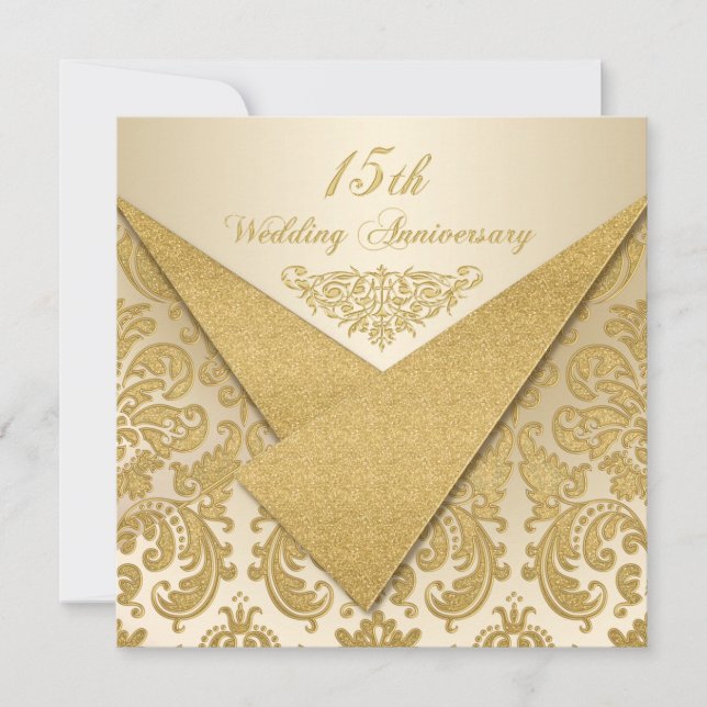 Convite de Aniversário de 15 anos FAUX Flaps Damas (Frente)