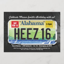 Convite de Aniversário de 16 anos do Menino com Li