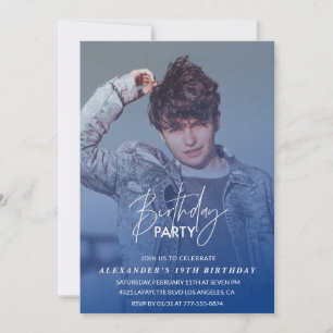 convite de aniversário de 19 anos Festa de anivers