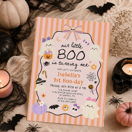 Convite de Aniversário de 1 ano com tema Little Bo