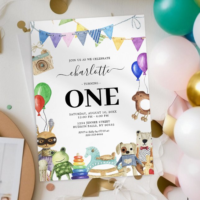 Convite de Aniversário de 1 ano da Playdate (Criador carregado)
