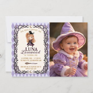 Convite de Aniversário de 1 ano de Gata Preta Brux