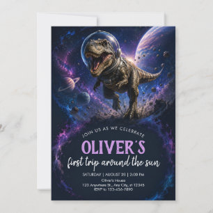 Convite de Aniversário de 1 Ano do Espaço do Dinos