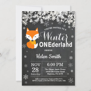 Convite de Aniversário de 1 Ano do Raposa Onederla